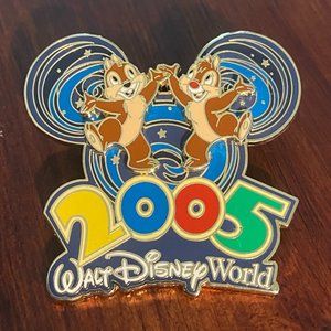 2005 Chip And Dale Pin Where The Party Never Ends Disney World Pin